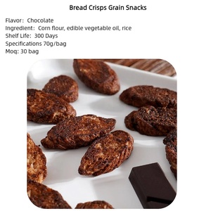 Venta caliente aperitivos chinos crujientes chocolate negro tostadas pan aperitivo bagpacking al por mayor - Product Image 5