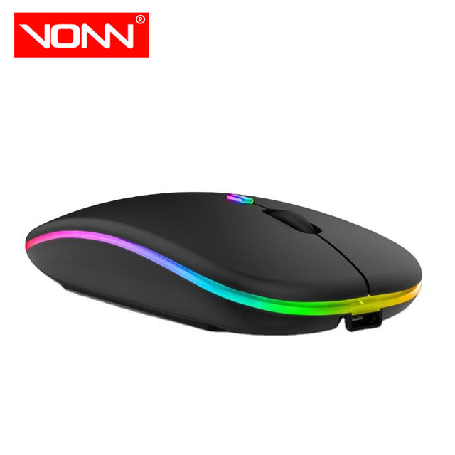 Factory Price 2.4G BT USB Gaming Mouse Wireless Optical Rechargeable Mouse for PC Games & Laptop Use
