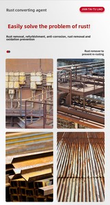 <span class=keywords><strong>Peinture</strong></span> convertissante de la rouille à base d'eau, agent antirouille sans ponçage pour toiture métallique en acier, revêtement anticorrosion, qualité industrielle - Product Image 4