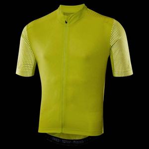 Maillot de cyclisme personnalisé en gros pour hommes, couleur unie, manches courtes, pour VTT, séchage rapide, 100 % polyester, été - Product Image 6