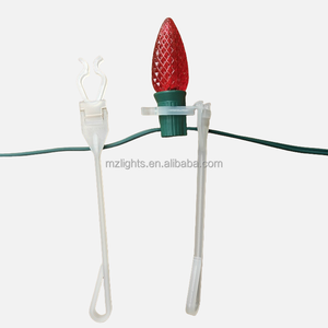 Hot bán Trắng nhựa sườn núi hàng mái giáng sinh Clip ánh sáng cho C7 C9 bóng đèn - Product Image 2