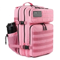 Sac à dos Trailpop à cordon de serrage, léger, pour la gym, la natation, la plage, résistant à l'eau, rose, 45L