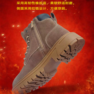 Botas de nieve para hombre, color camel y negro, tacón medio, impermeables, forradas con lana, para clima frío y uso en exteriores. - Product Image 4