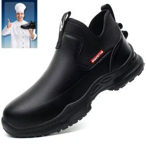 Anti-skid <span class=keywords><strong>scarpe</strong></span> <span class=keywords><strong>da</strong></span> lavoro <span class=keywords><strong>da</strong></span> cucina antiscivolo stivali impermeabili di sicurezza leggero <span class=keywords><strong>scarpe</strong></span> <span class=keywords><strong>da</strong></span> lavoro per gli uomini Chef <span class=keywords><strong>scarpe</strong></span> <span class=keywords><strong>da</strong></span> lavoro in pelle Sneakers - Product Image 1