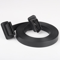3M plano automotriz OBD OBD2 16 pines 16 núcleo codo macho a hembra Cable automotriz OBD2 macho a hembra Cable