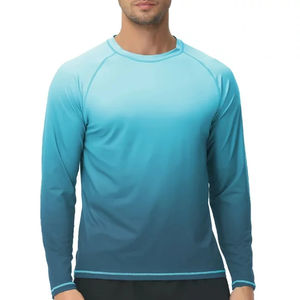 Personaliza Tu Propio Logotipo, Camiseta de Manga Larga con Transferencia Térmica, 100% Algodón, Transpirable, de Secado Rápido, para Hombre, MMA, BJJ, Rashguard de Compresión - Product Image 3