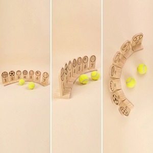 Jeu <span class=keywords><strong>de</strong></span> tennis et <span class=keywords><strong>de</strong></span> jeu sur pied Montessori en bois, écologique, pour l'éducation précoce des enfants, jouet éducatif interactif |   OEM ODM Vente en gros - Product Image 2