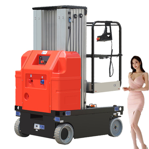 Aluminum Alloy Single Masts Aerial Maintenance <b>Work</b> Cage Electric Lift Aerial <b>Work</b> <b>Platform</b> - Product Image 3