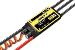 Hornet 100a esc 2-6s controlador sem escova, scabo hobbywing para rc fpv quadcopter aviões helicóptero