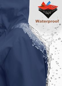 <span class=keywords><strong>Veste</strong></span> de pluie longue imperméable légère en polyester softshell pour <span class=keywords><strong>femme</strong></span> OEM avec capuche, pour l'extérieur, tailles S-3XL - Product Image 4