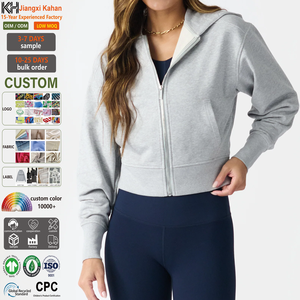 Top Quality <strong>Women's</strong> Crop Knitted Zip up <strong>Snuggle</strong> <strong>Hoodie</strong> Blanket <strong>Women</strong> Sweatsuits Two Piece Comfortable Breathable Zipper Hoodies - Product Image 1