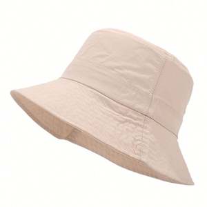 Sombrero de Pescador de Secado Rápido para Verano, Nuevo Color Caramelo, Impermeable, Diseño Liso, Tipo Bucket - Product Image 5