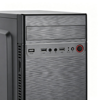 Caja de PC MicroATX Meway al por Mayor, Soporte 0.35, Panel Frontal USB, Mini Torre, Ventilación de Malla, 3 Ventiladores, Chasis para Juegos DIY