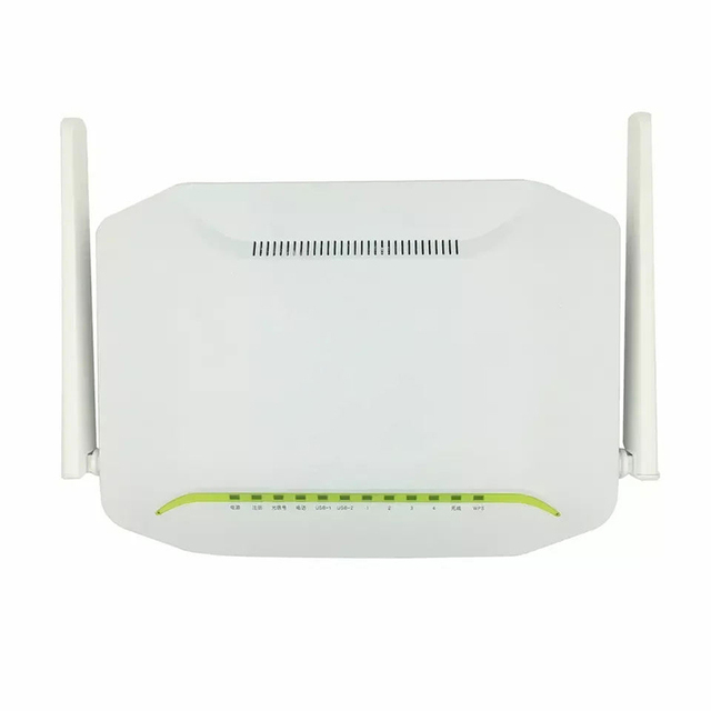 Hot Sale HG6821M Xpon ONT for Home FTTH Fiber Optic Equipment with 2.4G/5G Wireless 4GE+1POTS+2USB+WIFI 2 Antennas Gpon ONU