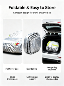 Funda Protectora Térmica para Coche con Alimentación Eléctrica, Diseño de Calefacción, Tela Impermeable, para Todas las Estaciones, Protector para Coche para Exteriores - Product Image 5