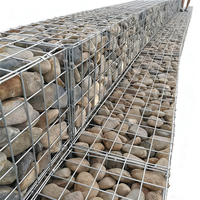 Panier gabion en treillis soudé galvanisé, antirouille, pour la régulation des rivières, la protection des pentes, la décoration des jardins et des paysages - Durable, facile à installer