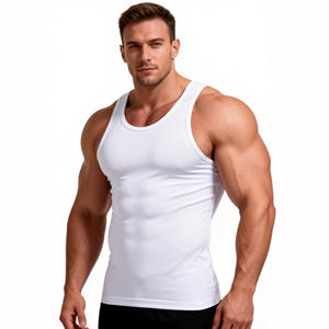 <span class=keywords><strong>Camiseta</strong></span> Deportiva de Verano para <span class=keywords><strong>Hombre</strong></span>, Ajustada, de Secado Rápido, Transpirable, Anti-Pilling, de Fibra de Bambú y Algodón, para Entrenamiento de Baloncesto - Product Image 3