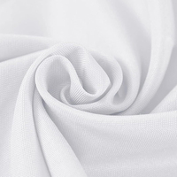 Nappe ronde en polyester 120 tissé de 60 à 100% pouces noir et blanc lavable à l'huile pour mariages et fêtes