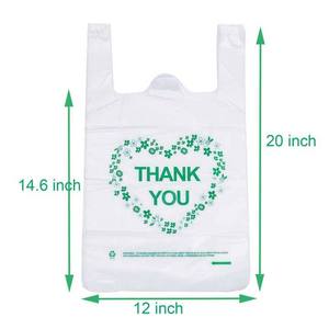 Bolsa de Plástico Ecológica con Diseño de Camiseta de Agradecimiento para Supermercados, Tiendas de Conveniencia y Comida para Llevar - Product Image 3