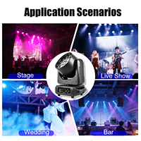 Avastron - Precio de Fábrica - Cabeza Móvil con Zoom LED de 19x15W, Luz Wash con Zoom, DMX512, Control de Sonido, IP20, para Discotecas, Bares, Escenarios