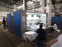 Machine à compacter tubulaire pour tissus tricotés tubulaires