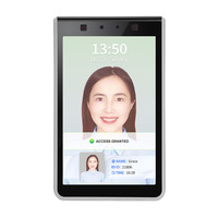 Software Gratuito de Alta Seguridad, Sistema de Control de Acceso con Reconocimiento Facial, Pantalla Táctil de 8 Pulgadas, Terminal Biométrico de Acceso a la Nube