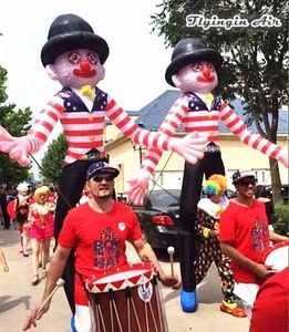 2024 nouveaux événements de carnaval défilé costume de marionnette de <span class=keywords><strong>clown</strong></span> gonflable <span class=keywords><strong>clown</strong></span> de marche gonflable pour la performance des adultes - Product Image 1