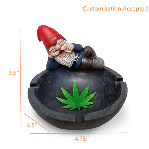 Decorativa In Resina Stoner Gnome con Giunto Posacenere Smoking Accessori - Product Image 2
