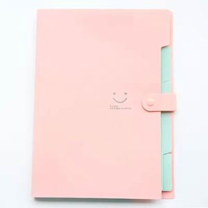 Customized 5 PocketsPlastic A4 Letter Size Smile Accordion File <b>Folder</b> Expanding <b>Document</b> Bag Organizer - Product Image 6