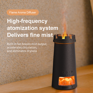 Difusor de Aroma con Efecto de Llama Realista, Diseño de <span class=keywords><strong>Faro</strong></span>, Humidificador de Aceites Esenciales Portátil para Oficina, Dormitorio, <span class=keywords><strong>Spa</strong></span>, <span class=keywords><strong>Hotel</strong></span> y Hogar - Product Image 2