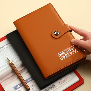 Cahier de dépôt bancaire promotionnel avec couverture en cuir chèque régulier mandat certificat d'<span class=keywords><strong>épargne</strong></span> stockage livre de Collection - Product Image 4