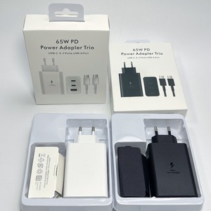 65W 3 Port PD Fast Charging Wall <b>Adapter</b> Dual Type C <b>USB</b> A Universal <b>Multi</b> Device Charger UK US EU Plug for Samsung Galaxy - Product Image 5