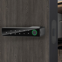 Serrure Intelligente Minimaliste en Bois avec Empreinte Digitale et Fermeture Magnétique Silencieuse, Compatible Tuya Bluetooth, en Alliage d'Aluminium, avec Mot de Passe de Sécurité
