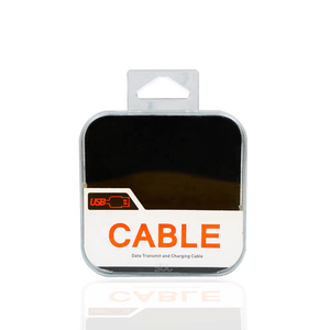 Mobile Phone Transparent Plastic Charging USB Data Cable Packaging Boxes