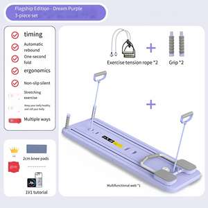 Planche <span class=keywords><strong>de</strong></span> fitness multifonctionnelle pour entraînement <span class=keywords><strong>de</strong></span> force, assistance aux sit-ups, musculation, planche réglable pour pompes - Product Image 3