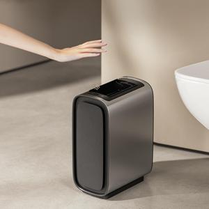 Cestino automatico per pattumiere intelligente in acciaio inossidabile 9L con doppio aletta aperta coperchi per pattumiera intelligente <span class=keywords><strong>bidone</strong></span> della spazzatura - Product Image 3