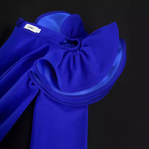 Am030410 Combinaisons élégantes d'automne à manches longues de style européen pour femmes Bleu - Product Image 4
