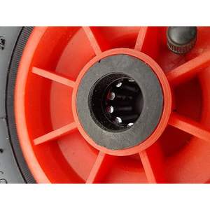 PNEUMATIC WHEEL FOR TROLLIES WITH <b>PLASTIC</b> <b>DISC</b> IDEAL STAR 260x85 mm - capacity 150 kg - Product Image 4