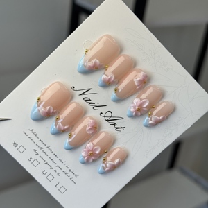 Wholesale Factory Luxury <strong>Nail</strong> Supplies High-end Smooth Handmade Press on <strong>Nails</strong> Custom Design Full Cover <strong>Nail</strong> Art <strong>Set</strong> - Product Image 6