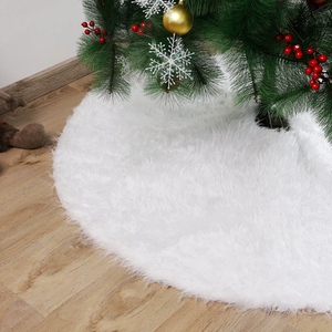 Gonna HB-4002 albero <span class=keywords><strong>di</strong></span> natale in pelliccia sintetica gonna da 48 pollici bianca come la neve per le decorazioni dell'albero <span class=keywords><strong>di</strong></span> natale - Product Image 3