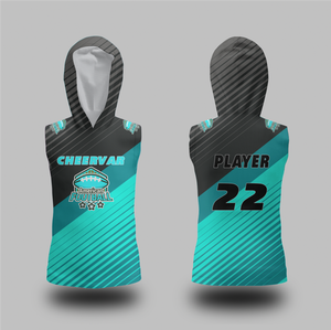 Custom 7v7 Vlag Voetbal Compressie Uniformen Jeugd 7v7 Voetbal Mouwloos Met Hoodies - Product Image 2