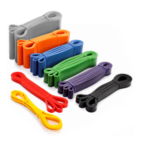 Cercle de Résistance pour Entraînement Musculaire, Dispositif de Traction, Ceinture Élastique TPE, Kit Portable de Musculation à Domicile Léger/Moyen/Heavy
