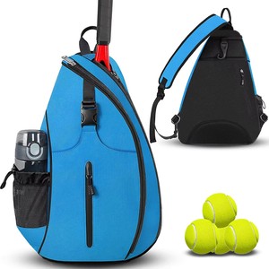 Tenis funcional deportes raqueta bandolera cabeza tenis playa cuero CarryingTennis bolsa <span class=keywords><strong>mochila</strong></span> Sling <span class=keywords><strong>mochila</strong></span> para hombres mujeres - Product Image 6