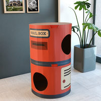 Maison à griffer pour chat durable avec condo pour chat intégré conception de boîte aux lettres double couche meubles en carton anti-rayures pour chat en gros