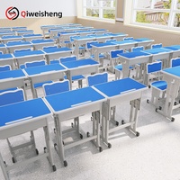 B60-DLPN02 Vente en gros de mobilier scolaire primaire réglable, tables et chaises d'étudiant avec tiroir