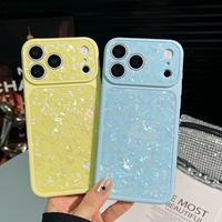 Coque de téléphone mate effet pulvérisé en gros pour iPhone 17 16 15 14 13, coque hybride antichoc à motif, texture coquille