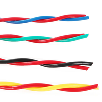 Câble d'alimentation souple torsadé à âme en cuivre, 2 conducteurs, isolation PVC, 100m, pour usage industriel et bâtiment, directement de l'usine