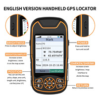 HENITUER A8 GPS de Mano para Senderismo, GPS con Posicionamiento Satelital, Diseño Antideslizante, Mapa Mundial Integrado, Navegación por Puntos de Referencia, Medición de Área