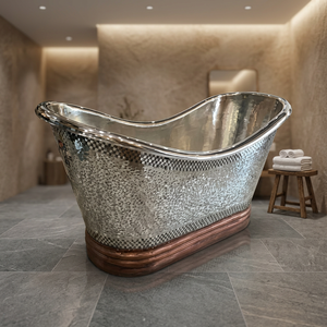 Baignoire balnéo autoportante de luxe en cuivre cgeap - Product Image 3