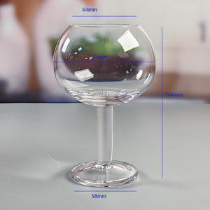 Copas <span class=keywords><strong>de</strong></span> Vino Tinto Hechas a Mano <span class=keywords><strong>de</strong></span> <span class=keywords><strong>10</strong></span> oz, Copas Transparentes Multiusos <span class=keywords><strong>para</strong></span> Agua, Copas <span class=keywords><strong>de</strong></span> Tallo Corto <span class=keywords><strong>para</strong></span> Beber, Ideales <span class=keywords><strong>para</strong></span> Fiestas, Bodas, Hogar y Bar - Product Image 2